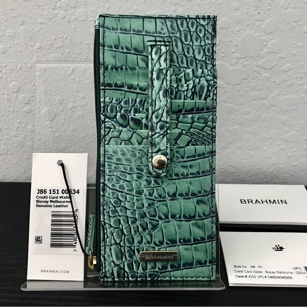 Brahmin BISCAY MELBOURNE Credit Card Wallet Tower NWT - Picture 1 of 5